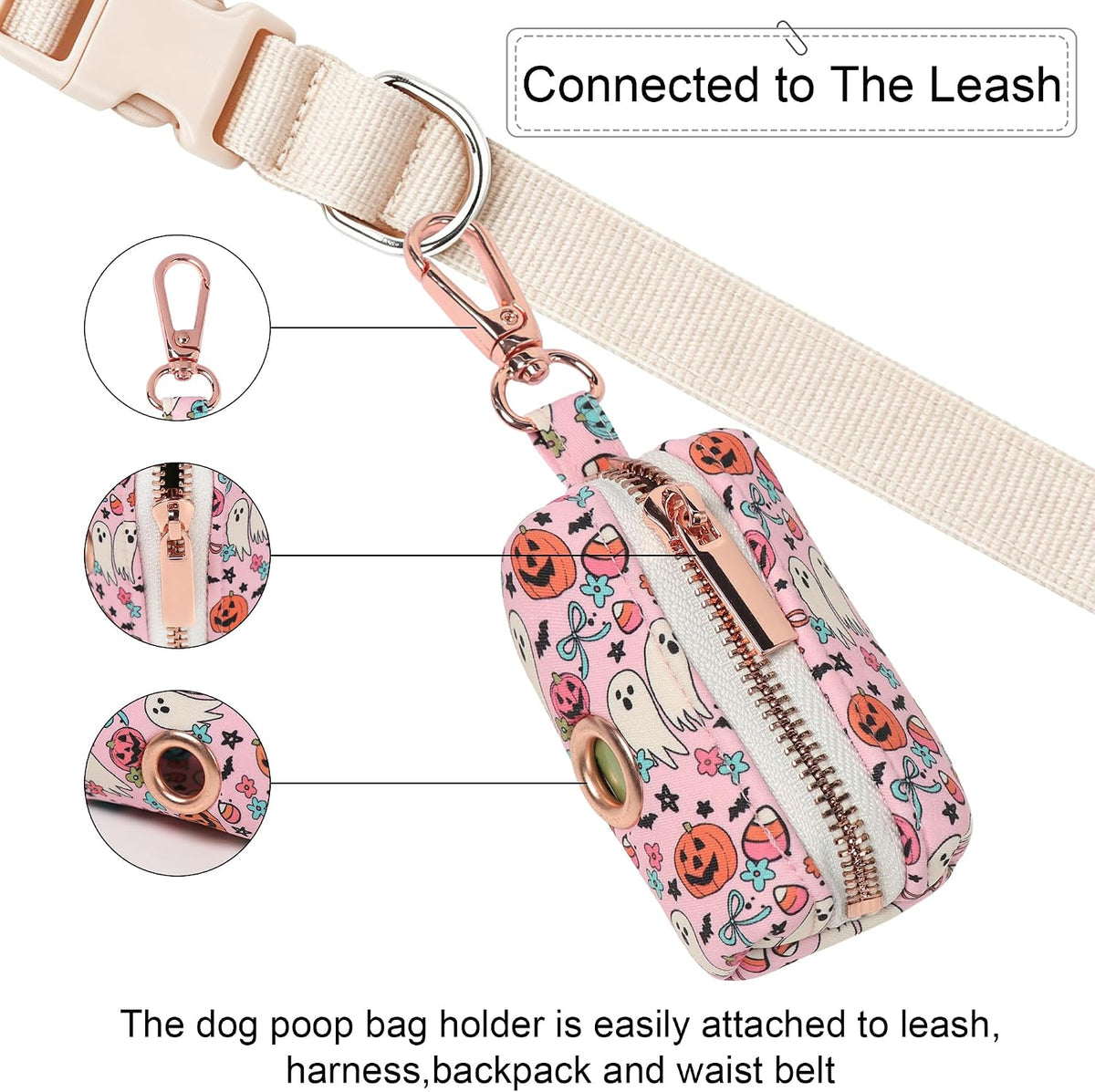 ARING PET Dog Waste Bag Dispenser - 1 Count (Pack of 1) / Halloween Pink - image 4