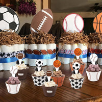 Hooqict carnival circus cupcake toppers and wrappers set, 48 pieces - view 24