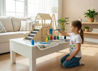 Extra Large Bunny Hideout, Wooden Rabbit Castle with Fleece Mats – Essentials for Small Pets - DIY Paint Kit - image 3