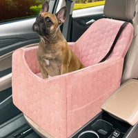 Dog Car Seat for Small/Medium Dogs, Memory Foam Dog Booster Seat - Pink / Medium