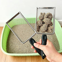 2 Pack Cat Litter Scoop with 3.8mm & 5mm Mesh - image 3
