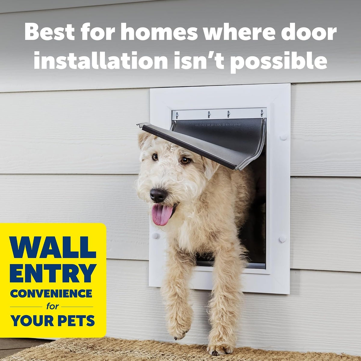 PetSafe Wall Entry Pet Door, Telescoping, Dogs up to 100 lb - Small - image 3