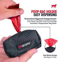 Tuff Pupper Dog Poop Bag Holder, Works with Any Dog Leash - Epic Black - image 3