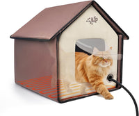 ALL FOR PAWS Heated Cat Bed Indoor - Heated Cat House