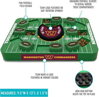 Pets First NFL Washington Commanders Large Puzzle Toy, Dog Puzzle Treat Toy, New Large Size, Interactive Dog Treat Toy, Dog Slow Feeding Toy