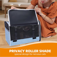 Cat Carrier for Travel, Soft-Sided, Top Loading, Privacy Curtain - Blue / 18.0"L x 11.0"W x 11.0"H - image 3