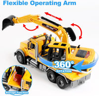 Dwi Dowellin Kid Trucks Toys for Boys Age 3-5 - excavator truck - image 3