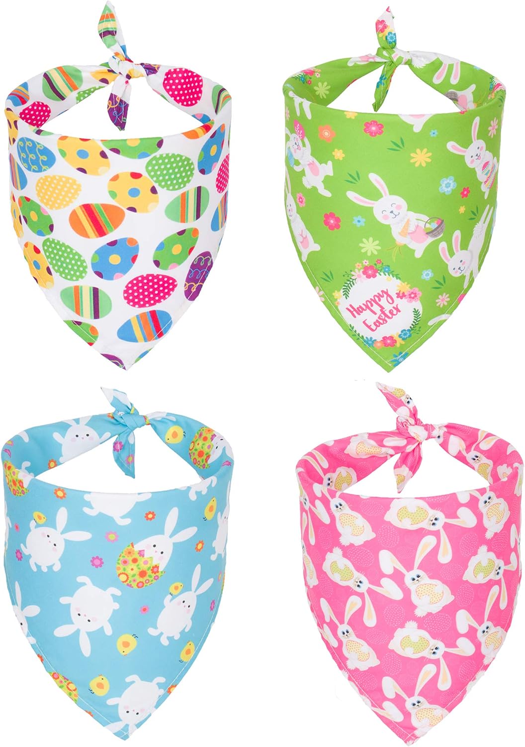Halloween Dog Bandanas, L - Large / Easter