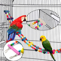 13Pcs Parrot Swing Chew Toys Bird Perches Platform with Climbing - 15 pcs - image 4