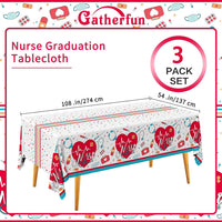 Gatherfun Football Party Decorations Disposable Tablecloth Plastic - Nurse - image 2
