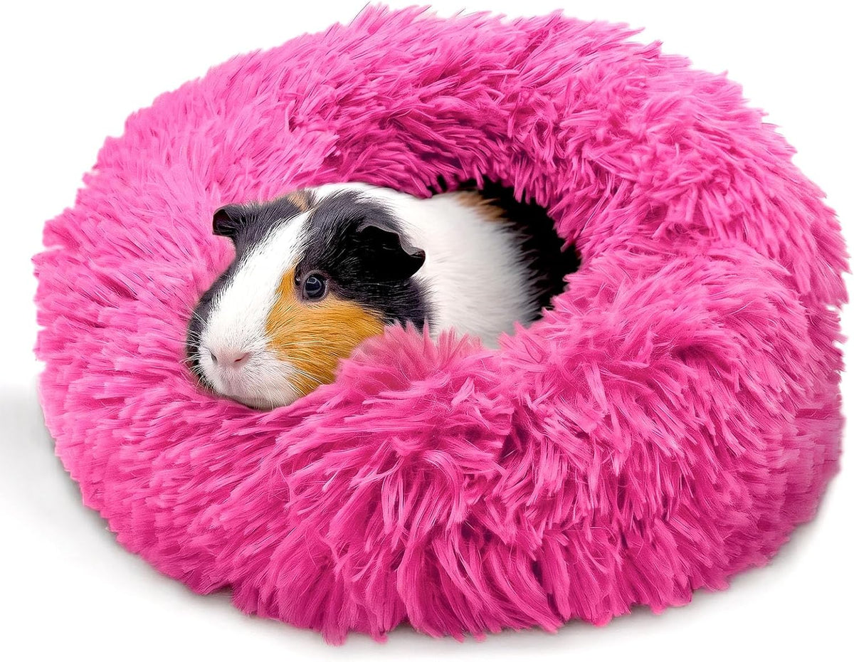 Paw Inspired Furr-O Burrowing Pet Bed Enrichment, Removable Base - Pink