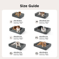 Bedsure ComfyFleece Memory Foam Orthopedic XL Dog Bed Washable 42" – Essentials for Dogs - Night Blue / 30.0"l X 20.0"w X 6.5"th - image 3