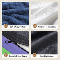Waterproof Orthopedic Dog Bed for Large and Extra Large Dogs – Essentials for Dogs - Lavender Blue / 45"L x 35"W x 7.5"Th - image 4