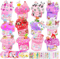 6-Pack Pink Slime Kit for Girls - Pink