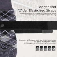 EXPAWLORER Dog Socks to Prevent Licking Paws - X-Small / Black - image 4