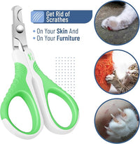 Mr. Pen Cat Nail Trimmer, Spring Green & White, Cat & Dog Nail Clipper