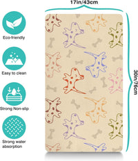 Pet Feeding Mat for Floors Cat Food Mat Waterproof Dog Food Mat - 30"L x 17"W / Yellow - image 4