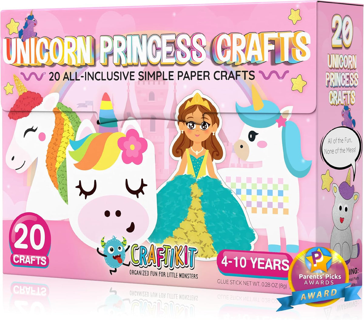 Craftikit 20 Award-Winning Princess & Unicorn Crafts for Kids Ages - Princess & Unicorn