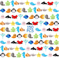 Libima 150 Pcs Mini Stuffed Animals Keychain, Plush Toys - 150 / Sea Life