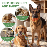 Aitmexcn Large Dog Toys for Aggressive Chewers - 10 Pack Chew Tug-Small - image 4