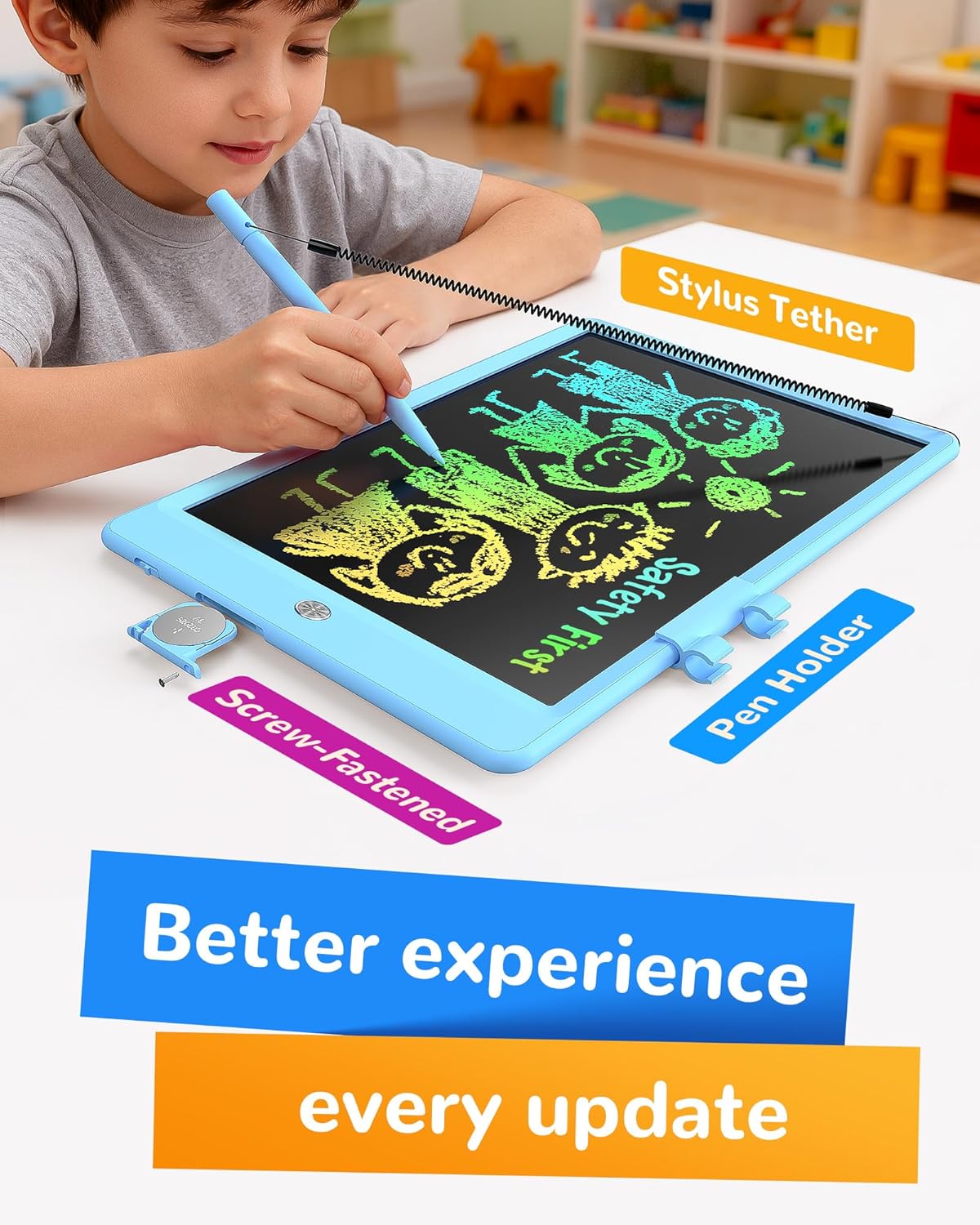 KOKODI LCD Writing Tablet - Blue / 10in - image 3
