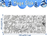 Dvbonike Jumbo Mandala Coloring Poster Giant Flower DIY Drawing Paper - Winter - image 2