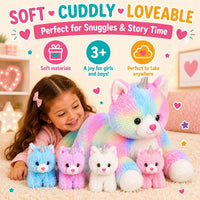 PixieCrush labradoodle stuffed animal pillow with 4 surprise plush puppies inside - view 15