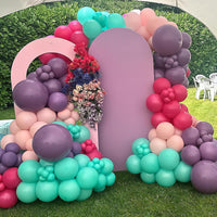Pastel Balloons Whimsical Christmas Rainbow Colorful Birthday Balloon – Fun for Kids & Family - Hot Pink Teal Purple - image 3