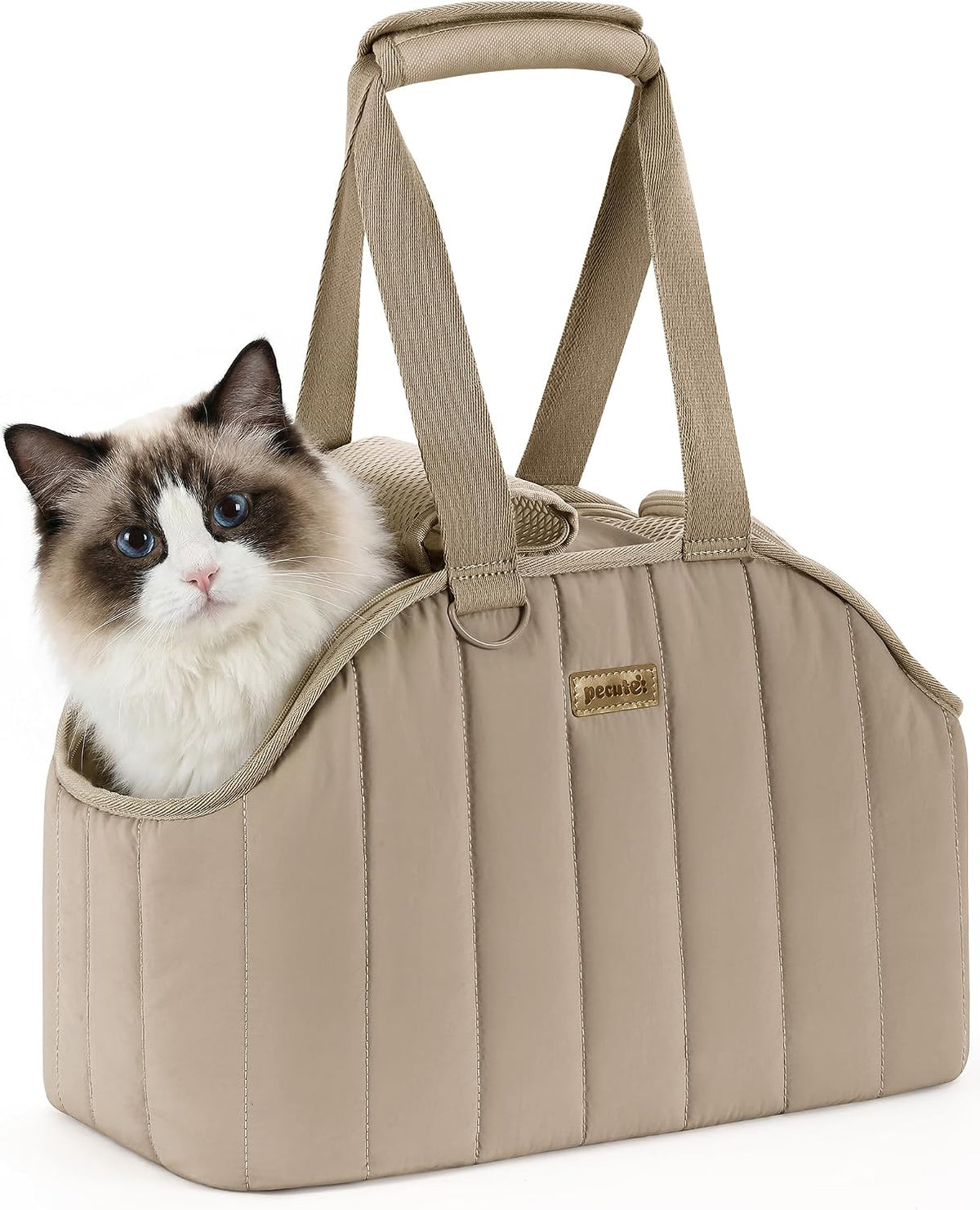 Pecute Dog Purse Carrier, Lightweight Dog Carriers for Small Dogs,Cream – Essentials for Dogs - 18.5"L x 9.0"W x 11.8"H / Khaki