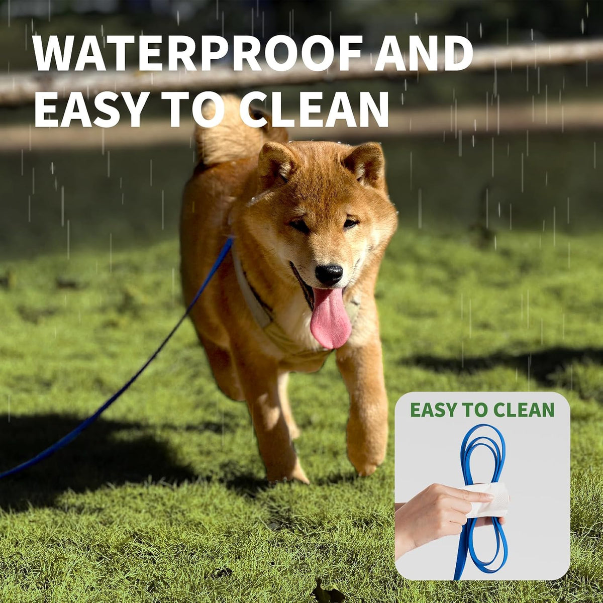 Dog Training Long Leash Waterproof Long Line Heavy Duty Outdoor - 50FT / Blue - image 4