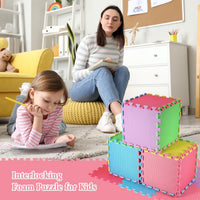 Nuanchu 60 PCS Kids Foam Puzzle Mat, Cream - Colorful - image 4