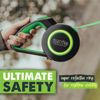 Mighty Paw Retractable Dog Leash, for Large Dogs, Auto-Locking - Original Green / 50 - 110 lbs - image 4