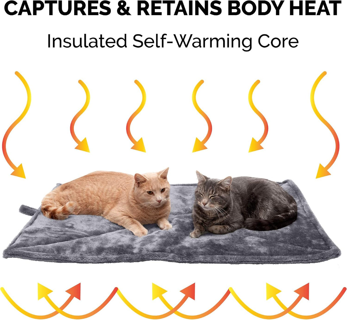 FurHaven ThermaNAP Self Warming Cat Mat - Large - 36"L x 24"W / Gray - image 4