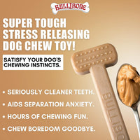 Bullibone Nylon Dog Chew Toy for Aggressive Chewers - Peanut Butter / Large - 2 Pack - image 2