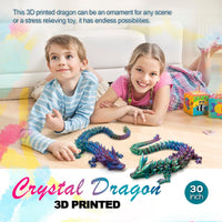 24" Large 3D Printed Dragon - Rainbow / 30 inch - image 4