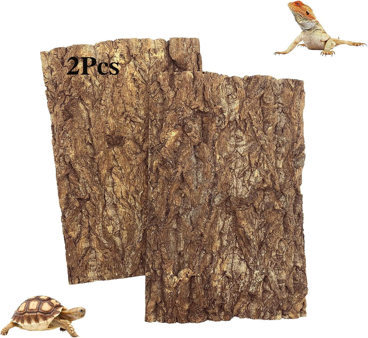 2PCS Cork Terrarium Background - 2Pcs-15.7"x11.8"
