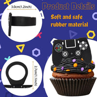 ZHUOWEISM 36 video game cupcake toppers with game controller designs - view 16