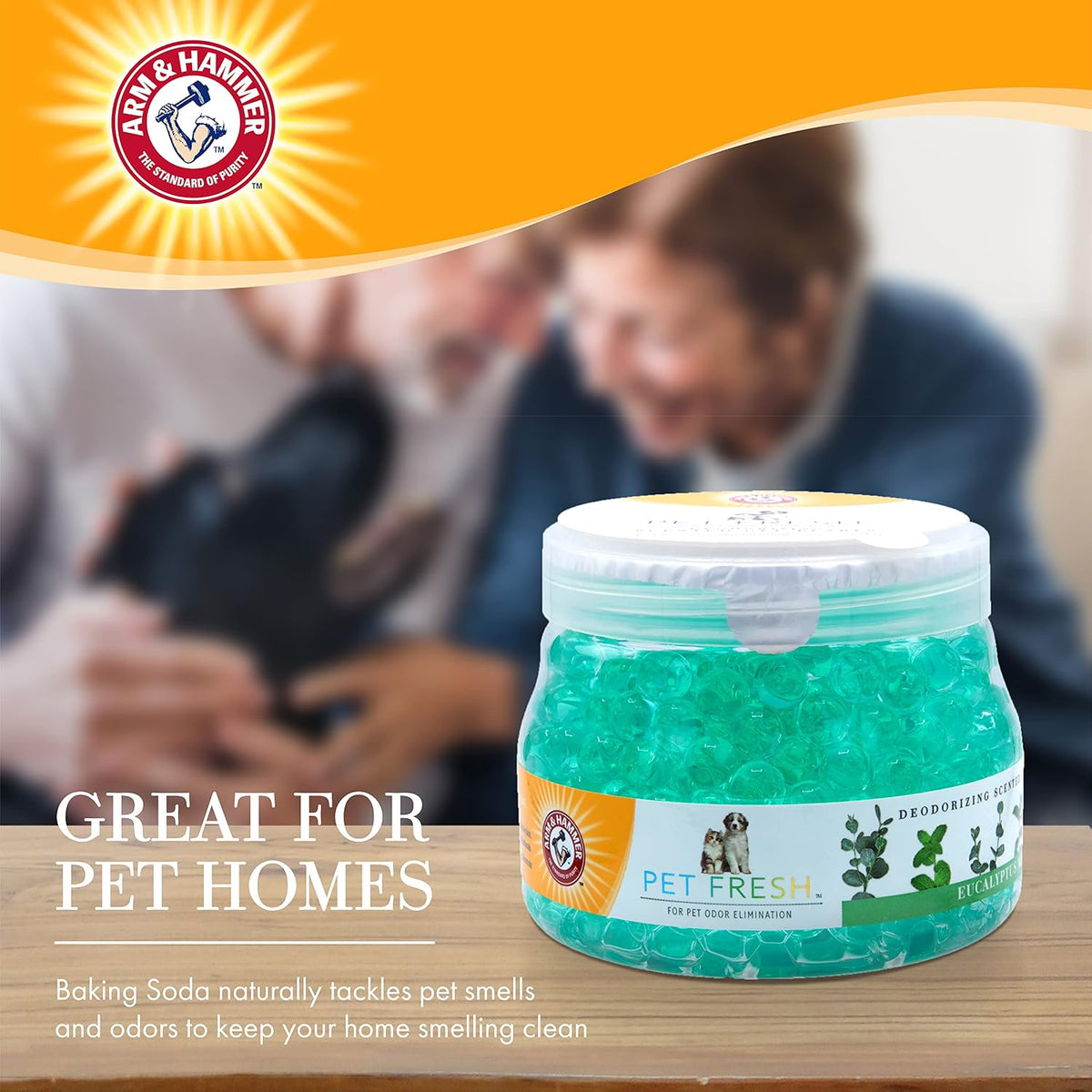 Arm & Hammer Pet Scents Deodorizing Gel Beads, Lavender Fields - Mint / 12 Ounce (Pack of 1) - image 4