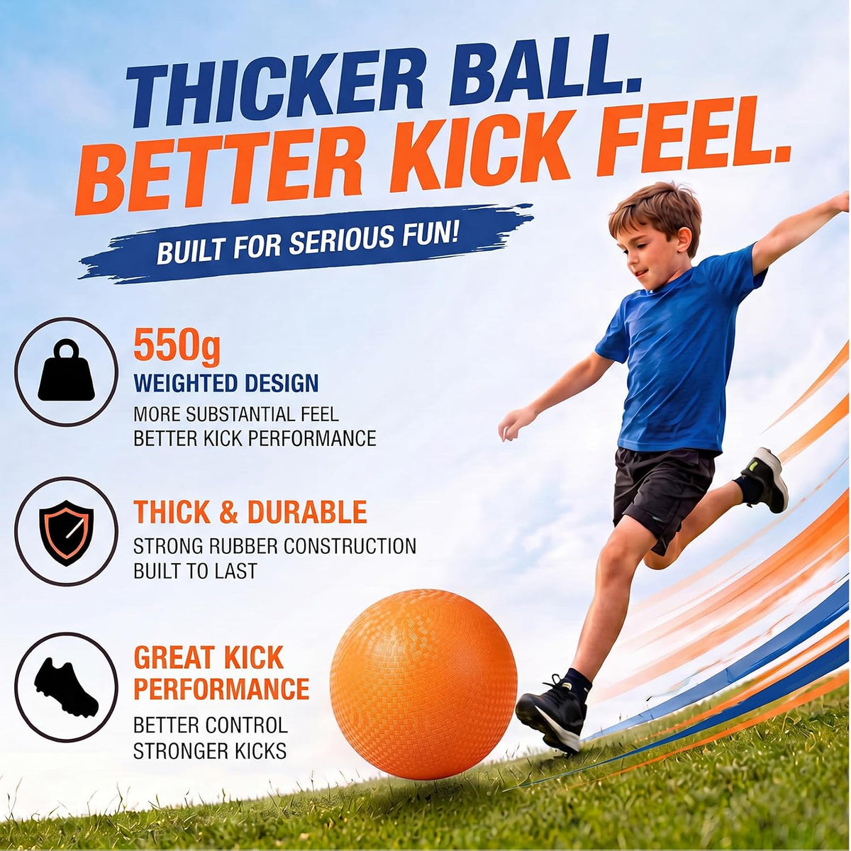 Jenaai blue kickball set with 10 inch ball, rubber bases, cones, scoreboard and pump - view 16