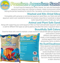 CLASSIC SAND & PLAY Natural Aquarium Sand for Freshwater and Saltwater Tanks, 20 lb. Bag, Improves Filter Life and Filtration Process, Pre-Washed Fine Sand, Natural