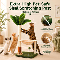 Marchul Sisal Cat Scratching Post with Hammock for Small Medium Cat - image 4