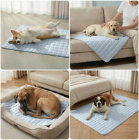 FunFurry Cooling Mat for Dogs，59"X40" Extra Large Pet Pad，Q-Max>0.5 - Light Blue / 30" x 20"（M） - image 4