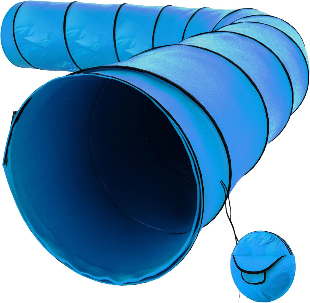 Dog Tunnel, Dog Agility Tunnel, Play - Blue