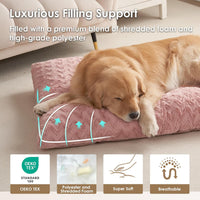 EHEYCIGA Washable XL Dog Beds Large Sized Dog - Pink / 47" x 29"x 4" - image 2