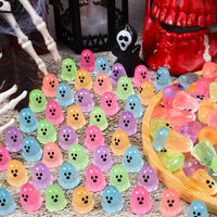 132pcs Halloween Luminous Mini Ghosts Figures 6 Colours Glow - image 2