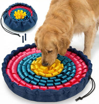 FunFurry Snuffle Mat for Dogs, Dog Puzzle Mat - Floral / 17" Bowl