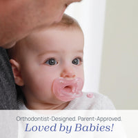 Chicco Orthodontic Pacifier - Physio Comfort Silicone Pacifier for Infants 0-6 Months, 2-Pack