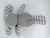 Organic Baby Toys Grey Bunny Rabbit Stuffed Animal 7.1"
