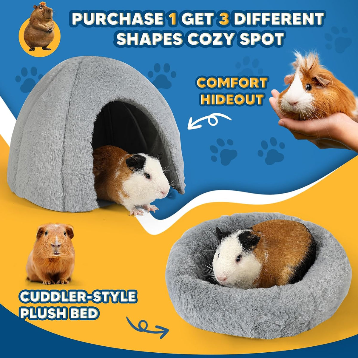 Guinea Pig Hideout, Guinea Pig Bed - Igloo - image 3