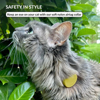 Tribal Aztec Cat Collar 2-Pack, Breakaway with Bell – Essentials for Cats - Green, AirTag Holder, 6-7" - image 2